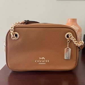Caramel Leather Coach Bag!